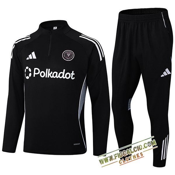 Insieme Tuta Calcio Inter Miami CF Nero/Grigio 2025/2026
