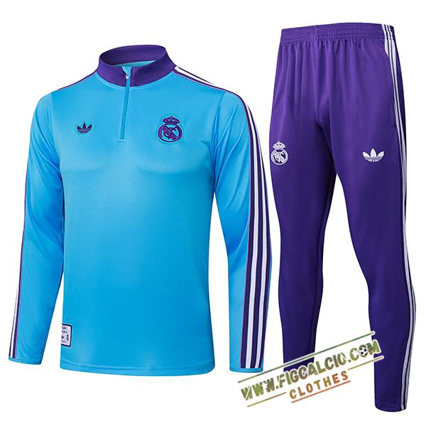 Insieme Tuta Calcio Real Madrid Blu/viola 2025/2026