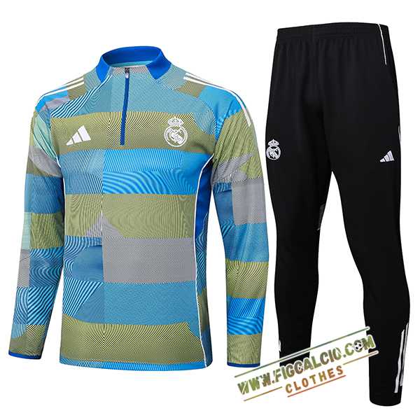 Insieme Tuta Calcio Real Madrid Blu/Verde 2025/2026