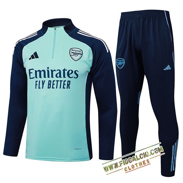 Insieme Tuta Calcio Arsenal Verde/Blu 2025/2026