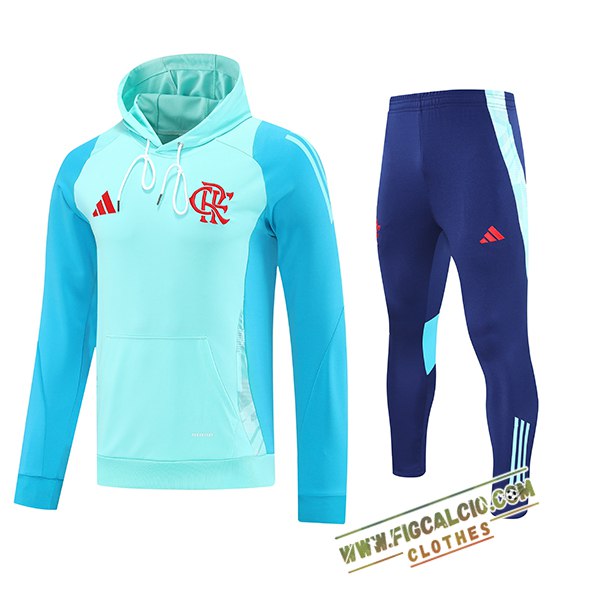 Insieme Giacca Con Cappuccio Tuta Flamenco Verde/Blu 2025/2026