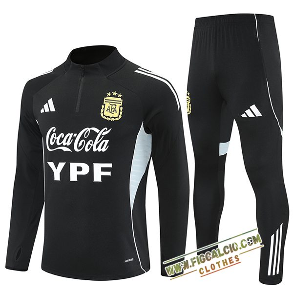 Insieme Tuta Calcio Argentina Nero 2025/2026