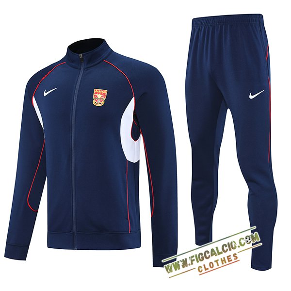 Insieme Tuta Calcio Giacca Arsenal Blu/Bianco/Rosso 2025/2026
