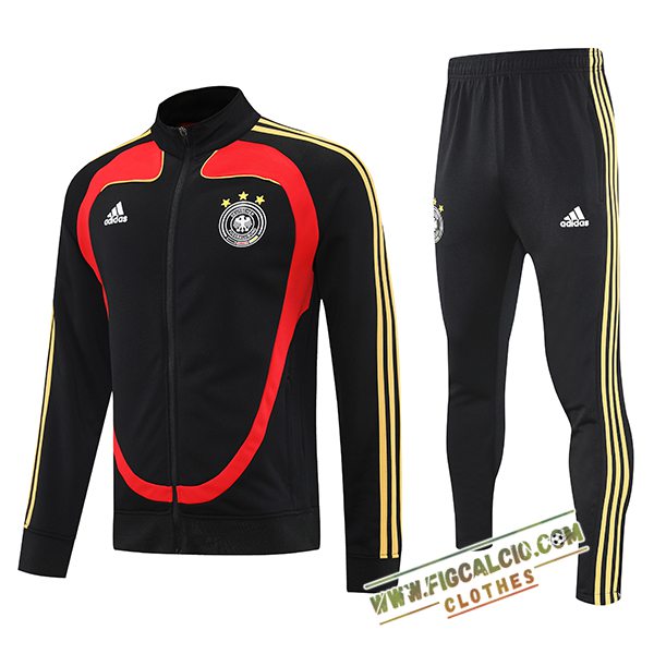 Insieme Tuta Calcio Giacca Germania Nero/Rosso/Giallo 2025/2026
