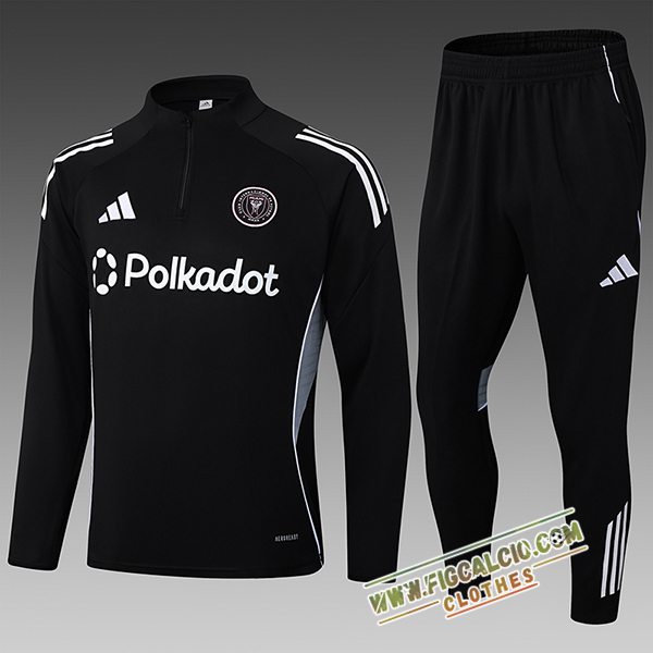 Insieme Tuta Calcio Inter Miami CF Bambino Nero/Grigio 2025/2026