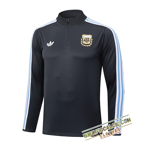 Felpa Allenamento Argentina Grigio Scuro 2025/2026