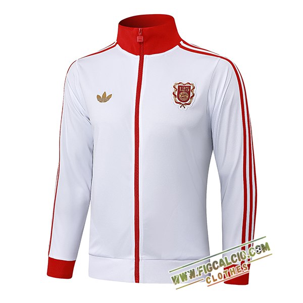 Giacca Calcio Bayern Monaco Bianco/Rosso 2025/2026