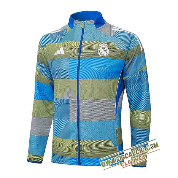 Giacca Calcio Real Madrid Blu/Verde 2025/2026