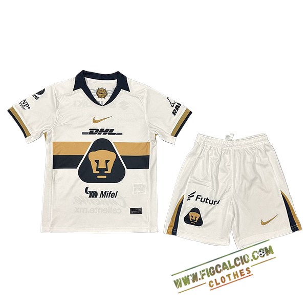 Nuova Maglie Calcio Pumas UNAM Bambino Prima 2025/2026