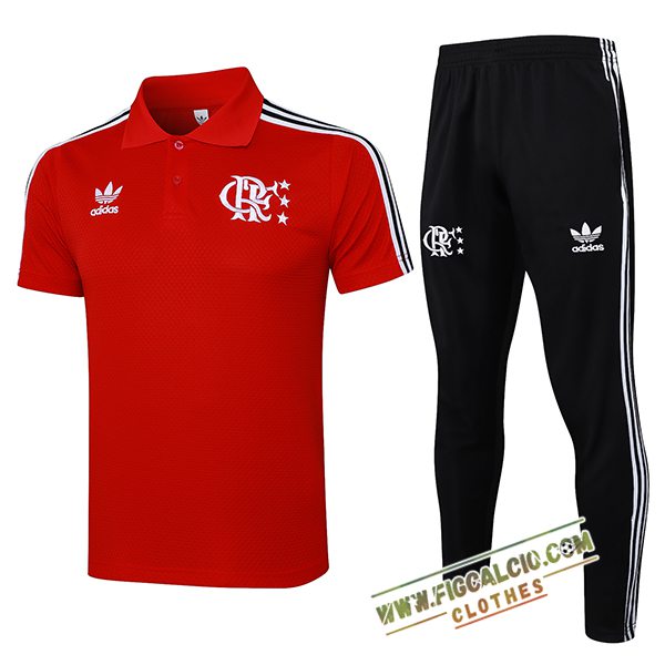Kit Maglia Polo Flamengo Rosso/Bianco 2025/2026