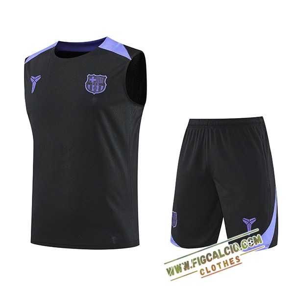 Kit Canotta Allenamento FC Barcellona Nero/viola 2025/2026