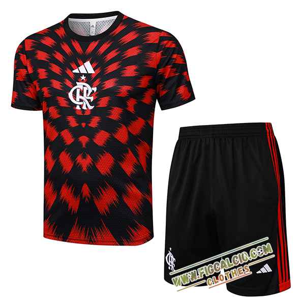 Kit Maglia Allenamento Flamengo Rosso/Nero 2025/2026