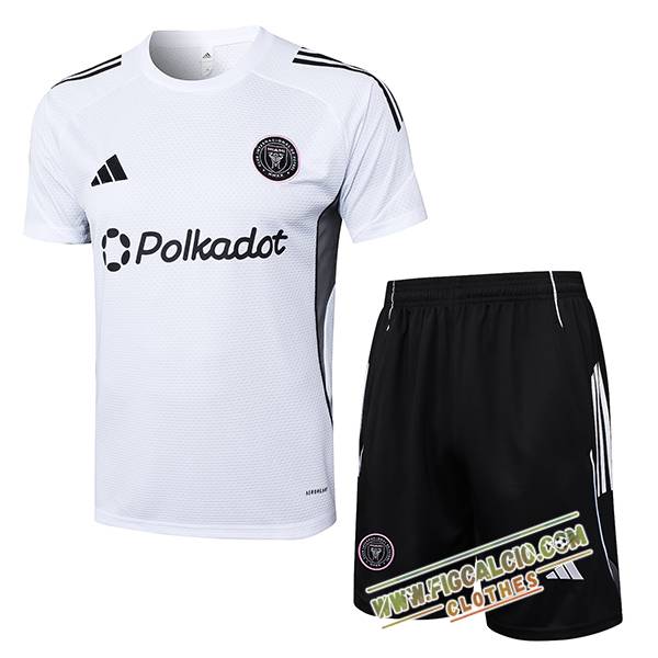 Kit Maglia Allenamento Inter Miami CF Bianco/Nero 2025/2026