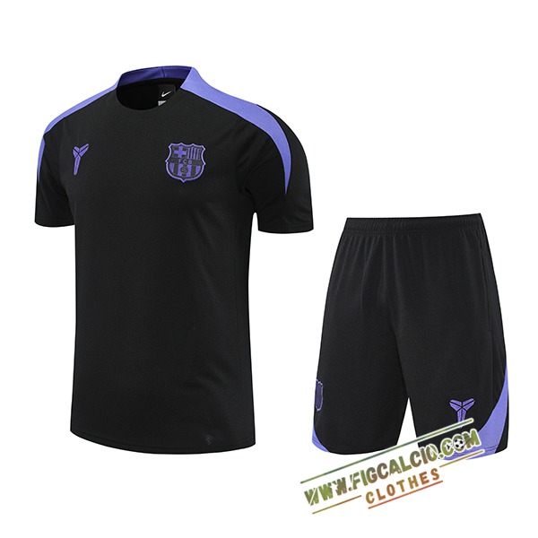 Kit Maglia Allenamento FC Barcellona Nero/viola 2025/2026