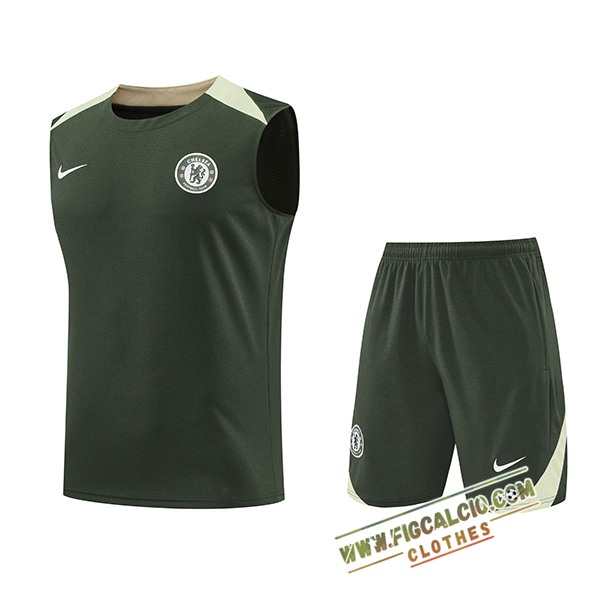 Kit Canotta Allenamentos FC Chelsea Verde 2025/2026