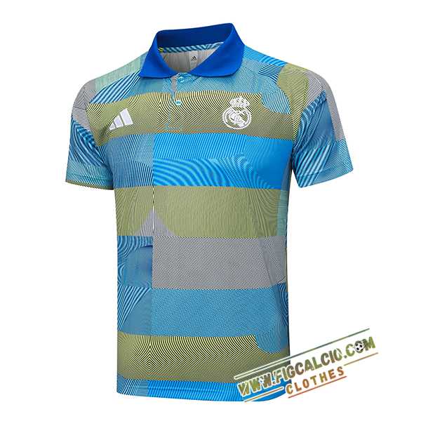 Maglia Polo Real Madrid Blu/Verde 2025/2026