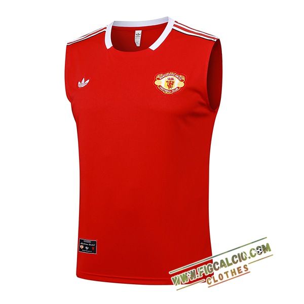 Canotta Allenamento Manchester United Rosso 2025/2026