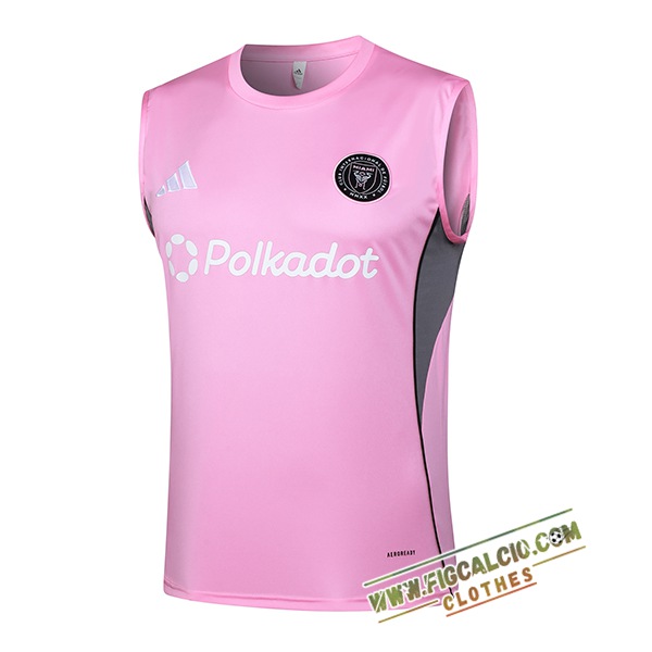 Canotta Allenamento Inter Miami CF Rosa/Grigio 2025/2026