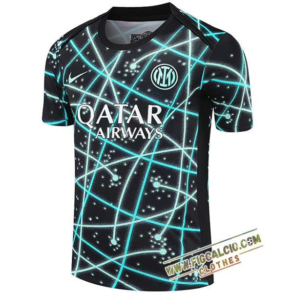 T Shirt Allenamento Inter Milan Nero/Blu 2025/2026