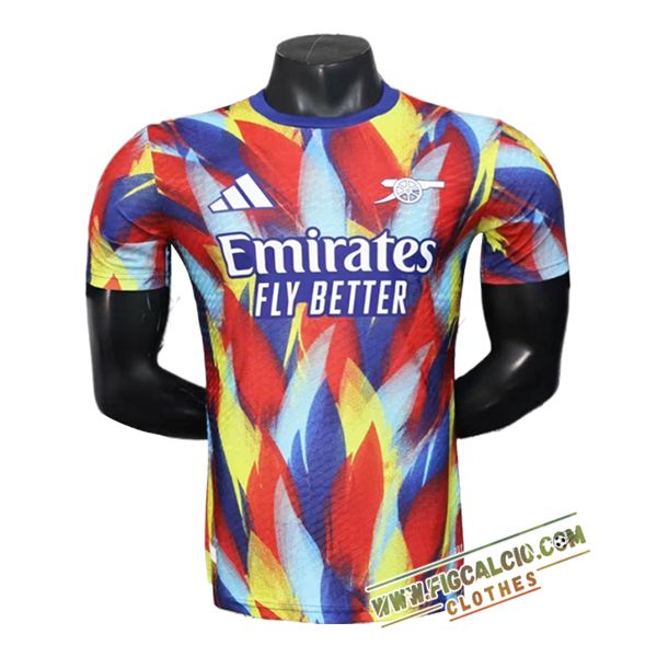 T Shirt Allenamento Arsenal Rosso/Giallo/Blu 2025/2026