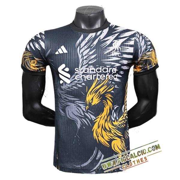 T Shirt Allenamento FC Liverpool Grigio/Giallo 2025/2026