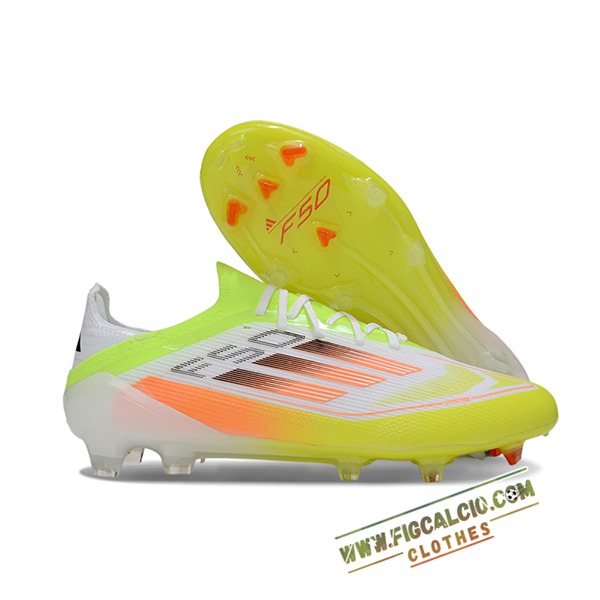 Adidas Scarpe Da Calcio F50 Elite FG Bianco/Verde/Arancia
