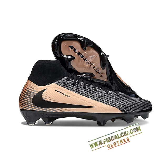 Nike Scarpe Da Calcio Air Zoom Mercurial Superfly IIX Elite FG Nero/Grigio/Marrone