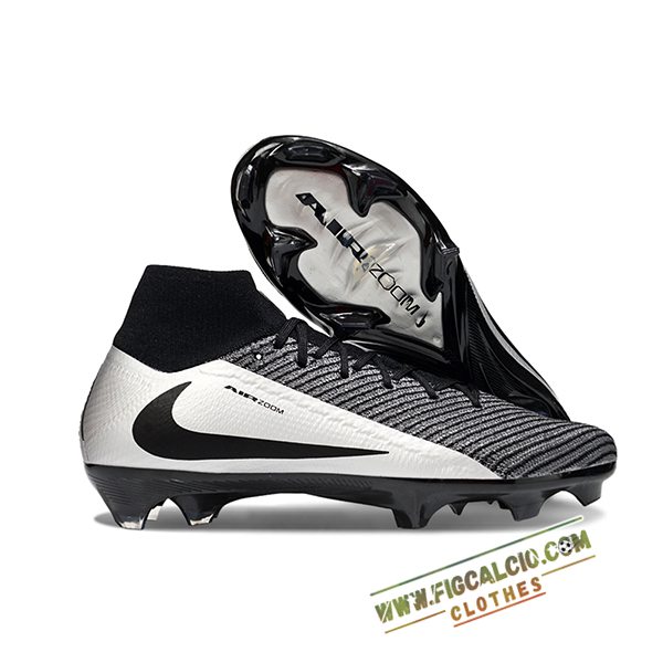 Nike Scarpe Da Calcio Air Zoom Mercurial Superfly IIX Elite FG Nero/Grigio
