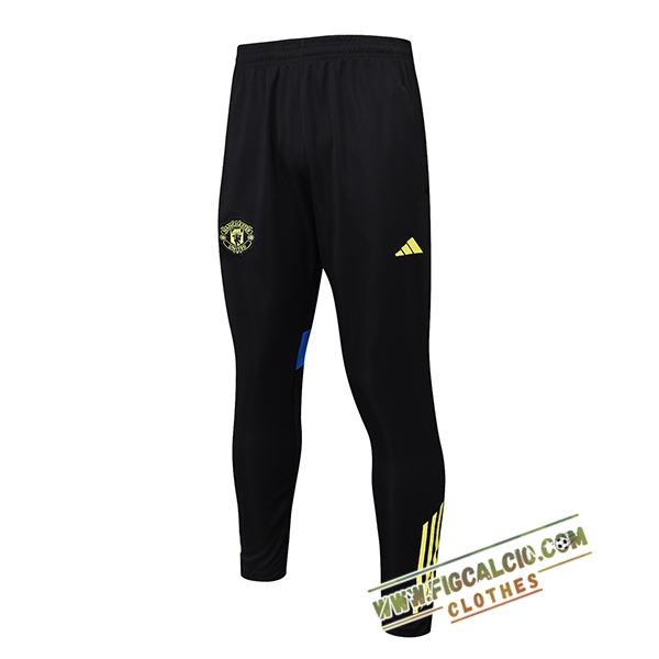 Pantaloni Da Allenamento Manchester United Nero/Blu/Giallo 2025/2026