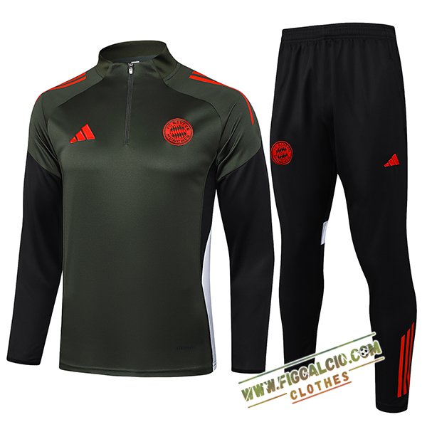 Insieme Tuta Calcio Bayern Monaco Verde/Rosso 2025/2026