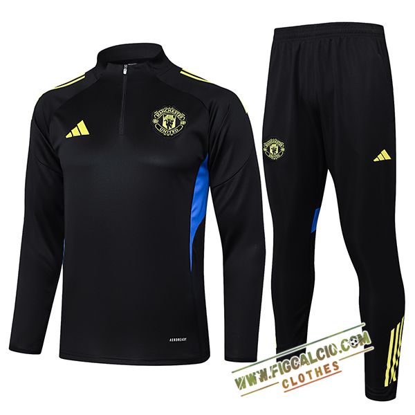 Insieme Tuta Calcio Manchester United Nero/Blu/Giallo 2025/2026
