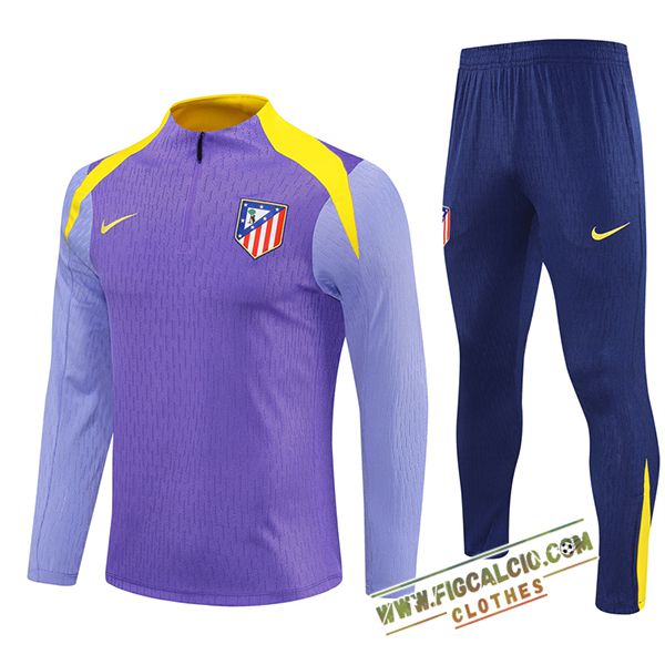 Insieme Tuta Calcio Atletico Madrid viola/Giallo 2025/2026