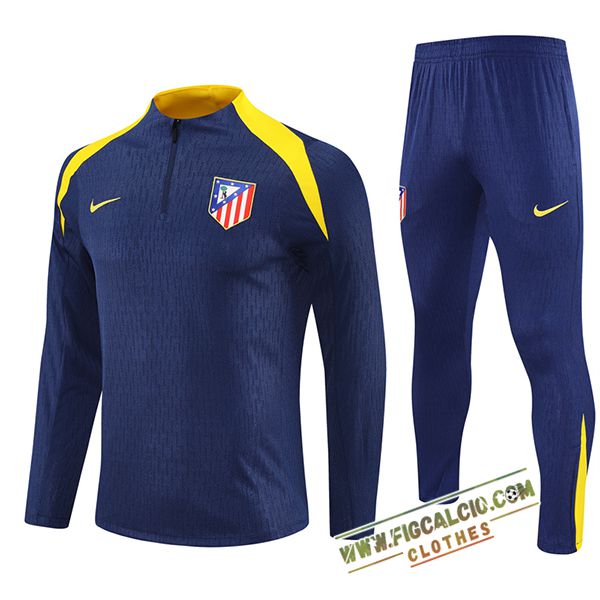 Insieme Tuta Calcio Atletico Madrid Blu/Giallo 2025/2026