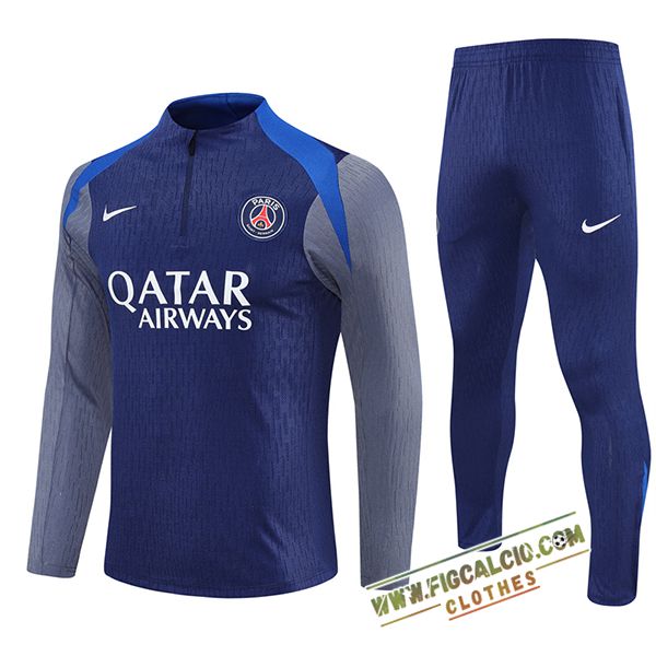 Insieme Tuta Calcio PSG Blu/Grigio 2025/2026