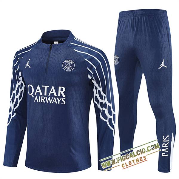 Insieme Tuta Calcio PSG Blu Reale 2025/2026