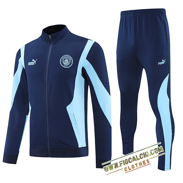 Insieme Tuta Calcio Giacca Manchester City Blu 2025/2026