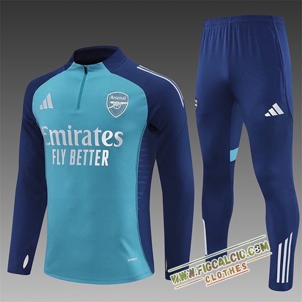 Insieme Tuta Calcio Arsenal Bambino Blu 2025/2026