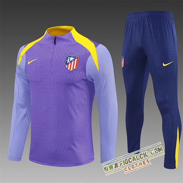 Insieme Tuta Calcio Atletico Madrid Bambino viola/Giallo 2025/2026