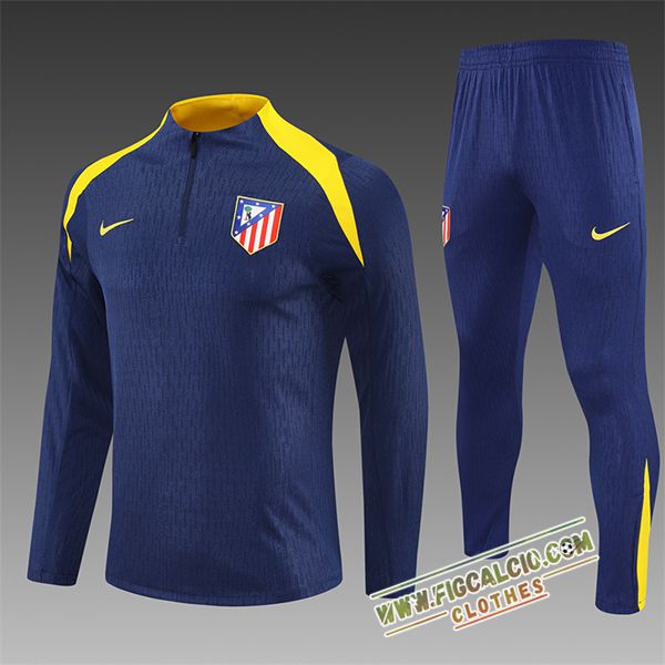 Insieme Tuta Calcio Atletico Madrid Bambino Blu/Giallo 2025/2026