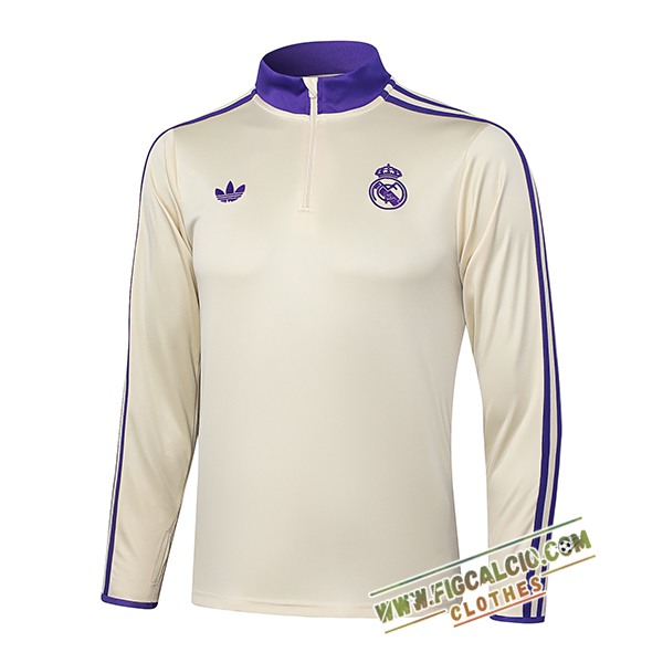 Felpa Allenamento Real Madrid Beige/viola 2025/2026
