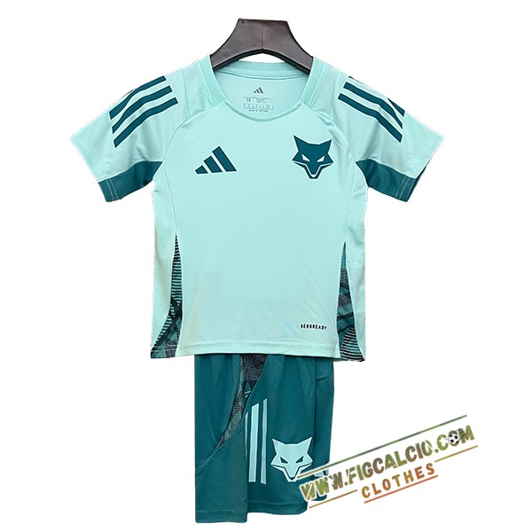 Kit Maglia Allenamento Cruzeiro Bambino Verde 2025/2026