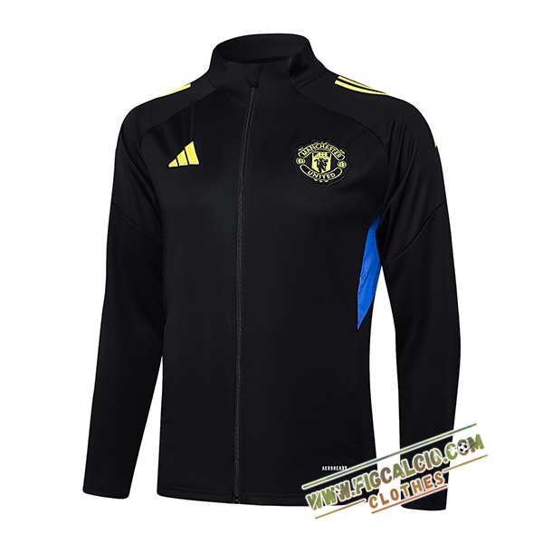 Giacca Calcio Manchester United Nero/Blu/Giallo 2025/2026