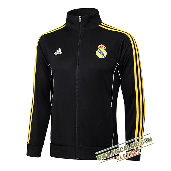 Giacca Calcio Real Madrid Nero/Giallo 2025/2026
