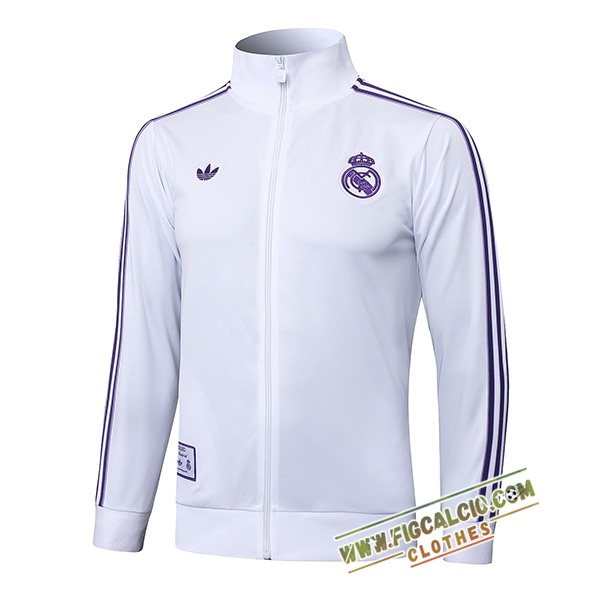 Giacca Calcio Real Madrid Bianco/viola 2025/2026