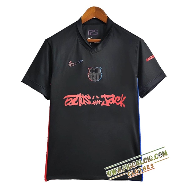 Nuova Maglie Calcio FC Barcellona x Travis Scott Seconda 2024/2025