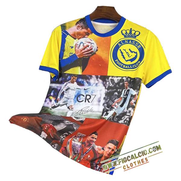 Maglie Calcio Al-Nassr Ronaldo Commemorative Edition Giallo 2025/2026