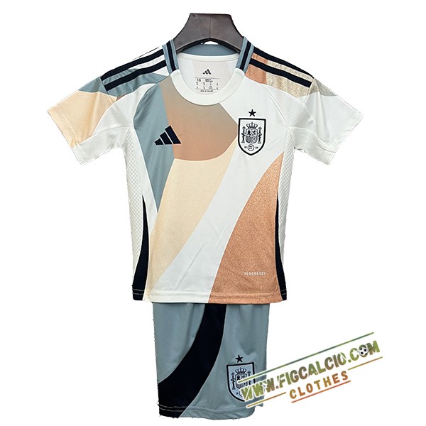 Nuova Maglie Calcio Spagna Bambino Seconda 2025/2026