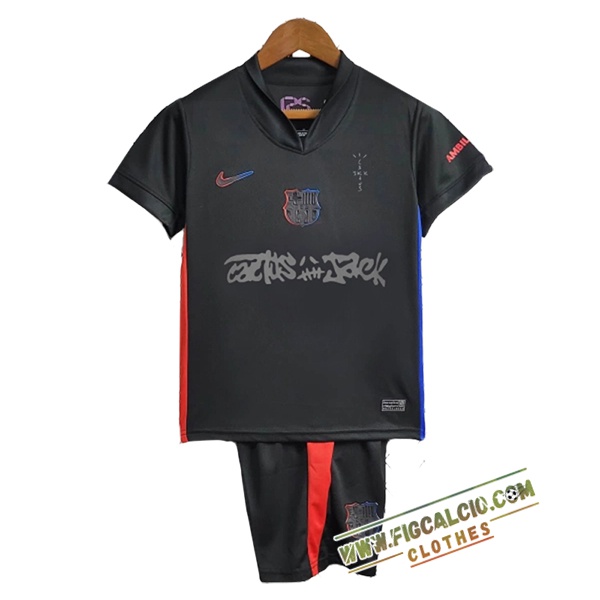 Maglie Calcio Barcellona Bambino x Travis Scott Seconda 2024/2025